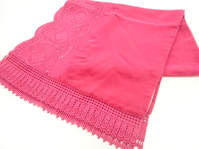 ビロードレース花模様ショール